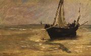 Edouard Manet Barques de Peches a Berck-sur-Mer. Sweden oil painting artist